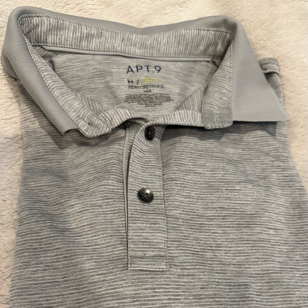 Apt. 9 Gray Striped Polo Shirt
4 for $25. Make me an offer !